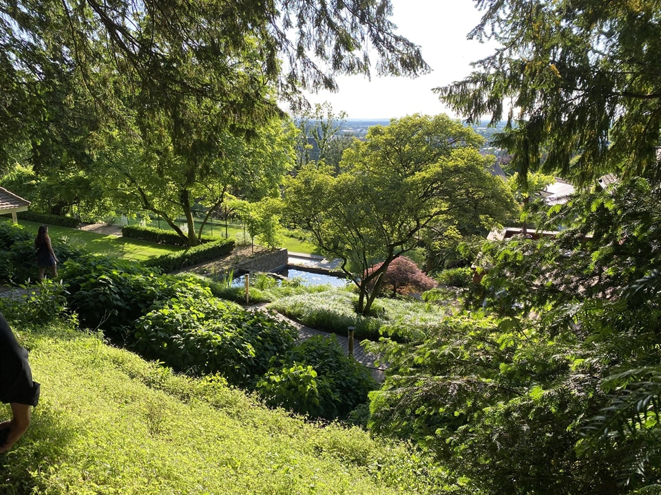 Garten mit tollem Ausblick aufs Grüne